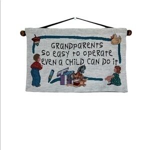 Vintage Wall Decor Tapestry Grandparents Love Sign